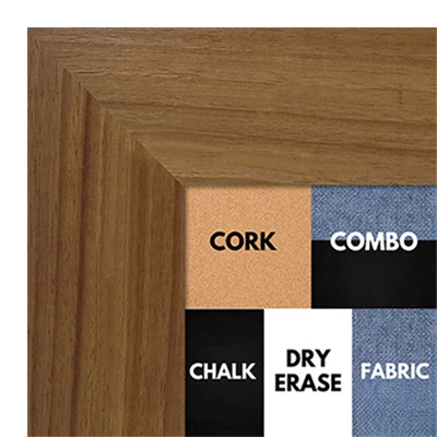 BB1510-4 Oak Wood Grain Large Custom Wall Boards Chalk Cork Dry Erase