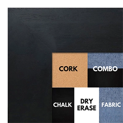 BB1510-6 Black Wood -1Espresso Coffee Brown Wood Grain Large Custom Wall Boards Chalk Cork Dry Erase