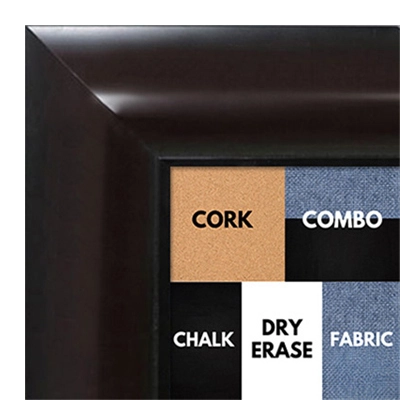 BB1517-1 Espresso Coffee Brown - Extra Large Wall Board Cork Chalk Dry Erase