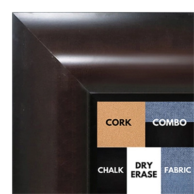 BB1518-2 Walnut - Extra Extra Large Wall Board Cork Chalk Dry Erase