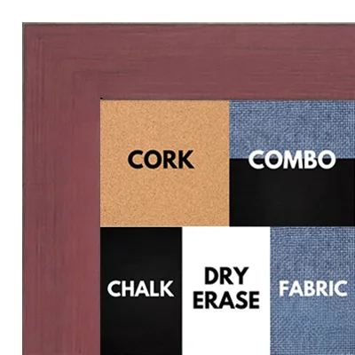 BB1533-4 Distressed Red - Medium Custom Cork Chalk or Dry Erase Board