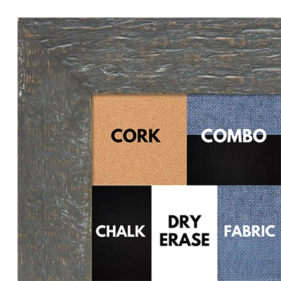 BB1555-4 Distressed Dark Gray - Extra Large Chalkboard Cork Dry Erase