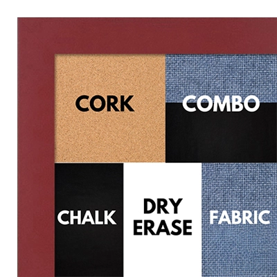 BB1564-13 Maroon Small Custom Cork Chalk or Dry Erase Board