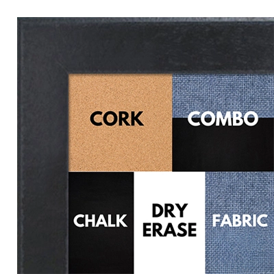 BB1570-7 Distressed Black Medium Custom Cork Chalk or Dry Erase Board