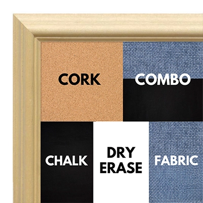 BB1752-1 | Unfinished Wood Frame | Unfinished Natural Wood Moulding - Paint or Stain | Custom Cork Board | Custom Chalk Board | Custom White Dry Erase Board