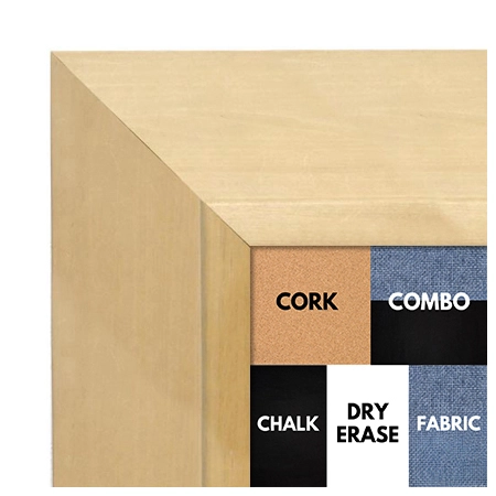 BB1755-1 | Unfinished Wood Frame | Unfinished Natural Wood Moulding - Paint or Stain | Custom Cork Board | Custom Chalk Board | Custom White Dry Erase Board