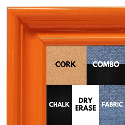 BB1961-7 Large Orange High Gloss Custom Wall Board With Scoop