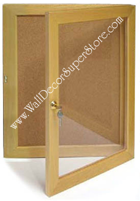 Bbc202 Single Door Bulletin Board Cabinet Available In 11 Colors