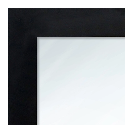 MR1000-1 Matte Black - Value Priced -Medium Custom Wall Mirror Custom Floor Mirror - -