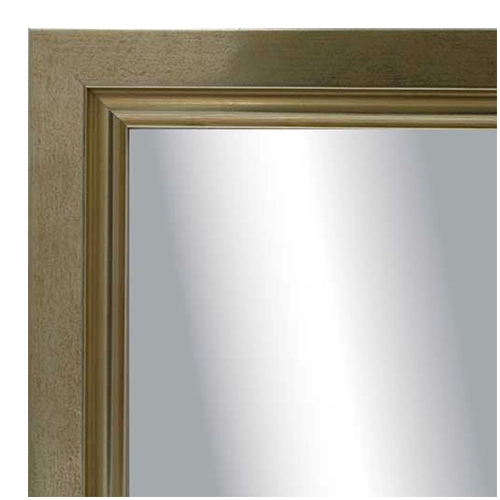 MR1010-1 Champagne Gold Hammered Square With Lip Custom Mirror