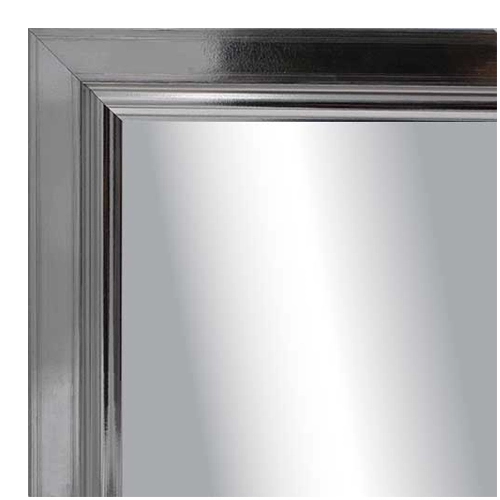 MR1010-3 Cool Silver Hammered Square With Lip Custom Mirror