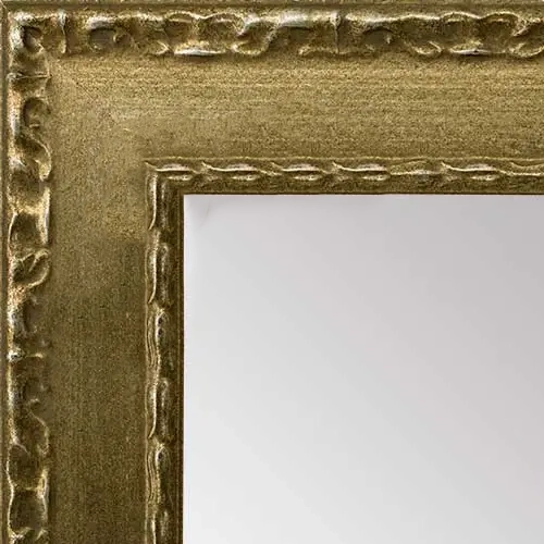 MR1050-2 Ornate Silver Panel  Custom Mirror With Embossed Back and Lip