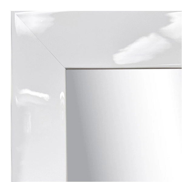 MR1201-2 High Gloss White - Custom Large Mirror - 2 Ich Wide