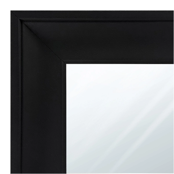 MR1205-1 Black - Custom Large Mirror - 2 Ich Wide