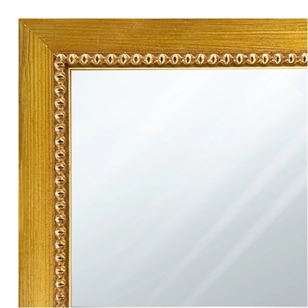 MR1206-4 Gold Square w/ Bead - 0.75 Inch Wide