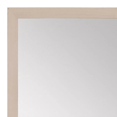MR1511-1 Light White Stained Maple - Very Small Custom Wall Mirror