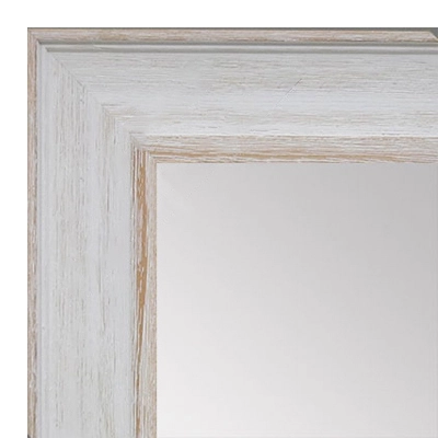MR1513-1 White Distressed Barnwood - Large Custom Wall Mirror Custom Floor Mirror