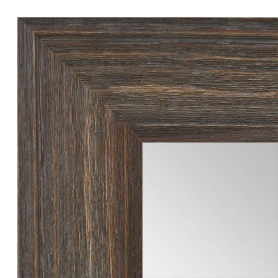 MR1514-2 Gray Distressed Barnwood - Extra Large Custom Wall Mirror Custom Floor Mirror