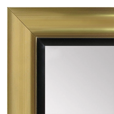 MR1521-3 Gold With Black Trim Large Custom Wall Mirror Custom Floor Mirror