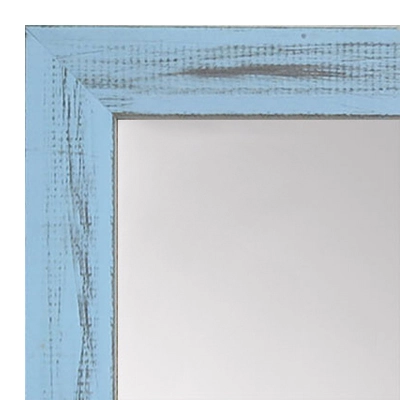 MR1533-11 Distressed Soft Blue - Medium  Custom Wall Mirror