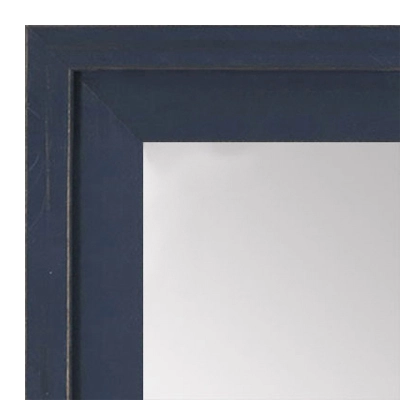 MR1534-5 Distressed Dark Blue - Large Custom Wall Mirror - Custom Bathroom Mirror