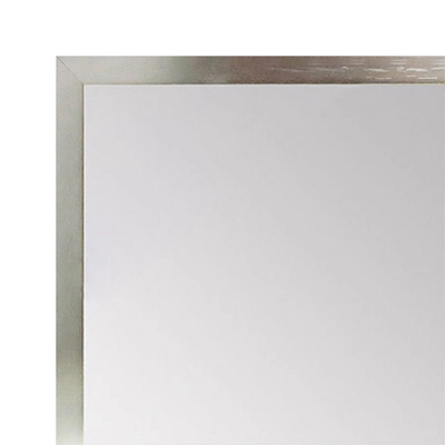 MR1540-02 Thin Metal Polished Nickel Look  Medium Custom Wall Mirror Custom Floor Mirror