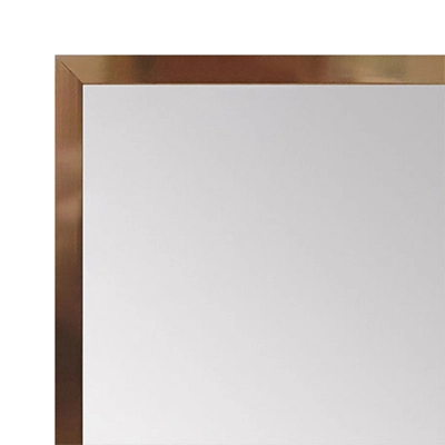 MR1540-05 Thin Metal Bright Bronze - Brass Medium Custom Wall Mirror Custom Floor Mirror