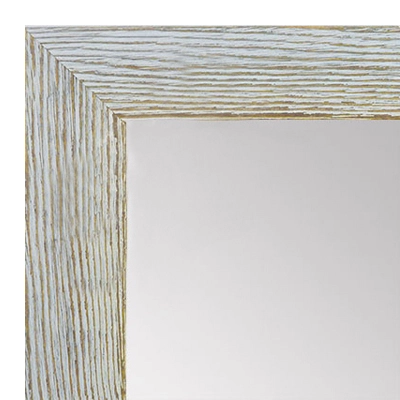 MR1548-4 Distressed White Driftwood - Medium Custom Wall Mirror