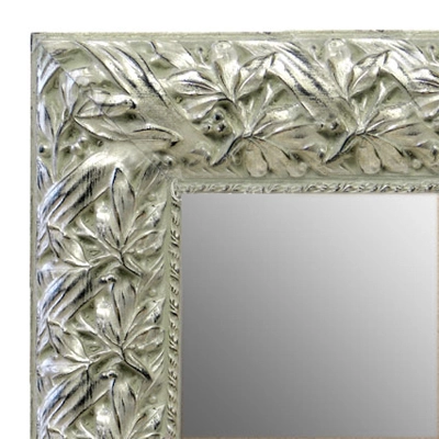 MR1624-2  Silver with Black / Design | Custom Wall Mirror