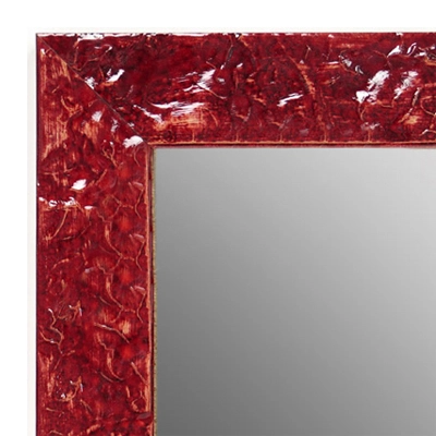 MR1692-7 | Glossy Red / Design | Custom Wall Mirror | Decorative Framed Mirrors | Wall D�cor