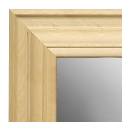 MR1749-1 | Unfinished Wood Frame | Unfinished Natural Wood Moulding - Paint or Stain | Custom Wall Mirror