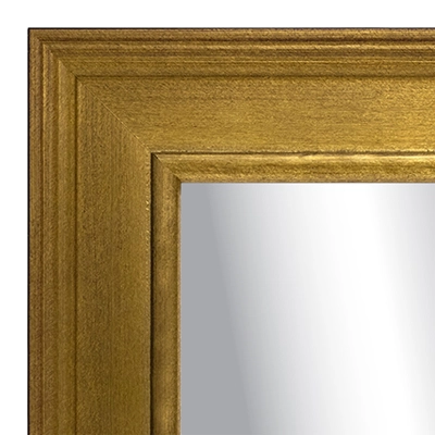 MR1914-1 Antique Gold with Brown Scratches and Black Sides  Custom Mirror