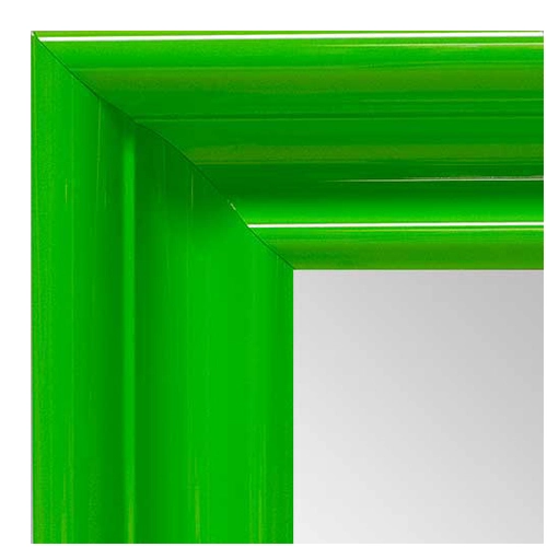 MR1960-3 Extra Large Gloss Light Green Scoop Style Custom Mirror