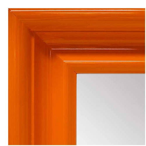 MR1960-7 Extra Large Gloss Orange Style Custom Mirror