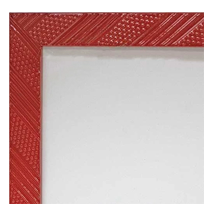 MR1975-2 Small Glossy Red 1" Wide Custom Framed Mirror