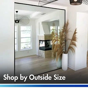 Custom Framed Mirrors by Outside Size