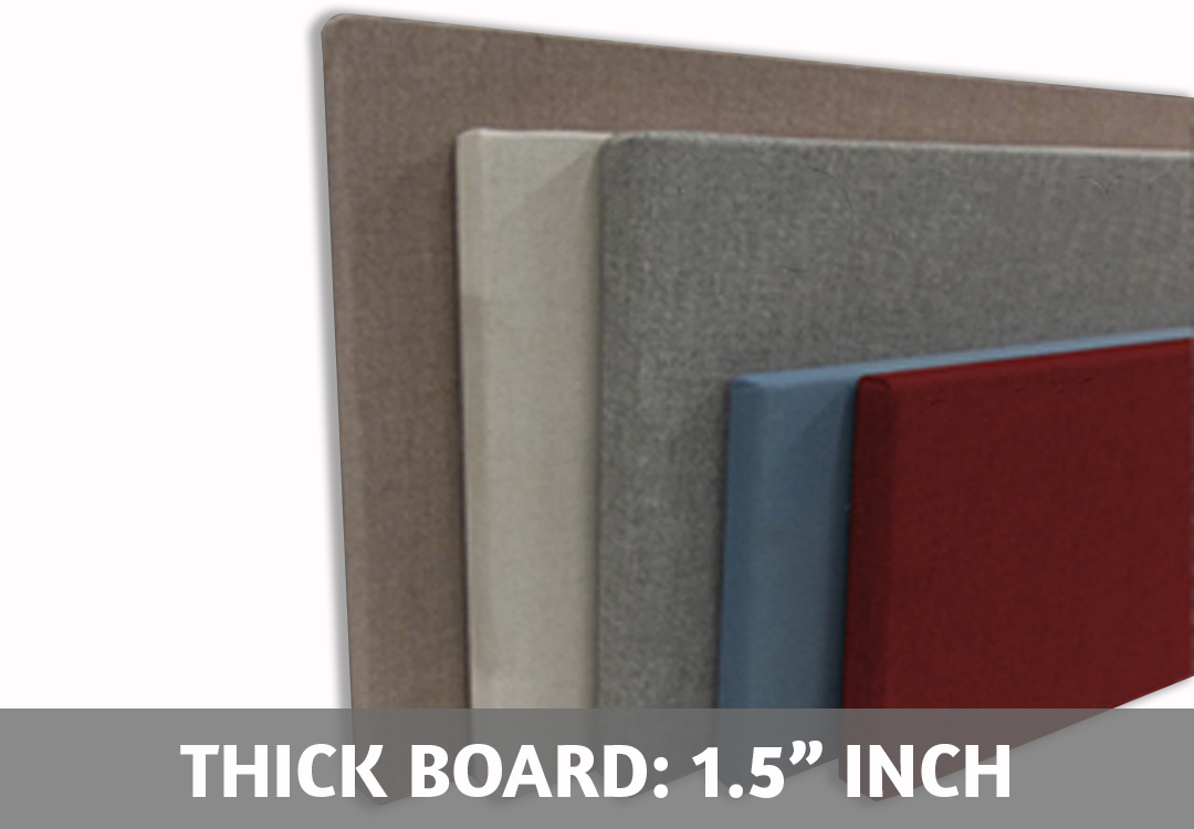 Make any size frameless fabric wrapped bulletin board or fabric covered wall panel - natural self healing cork board - with round or square corners