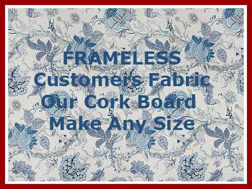 create a custom French Bulletin board using our ribbon and nailheads with your fabric.