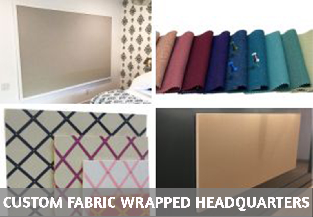 Custom Fabric Wrapped Bulletin Boards - Memory Boards - Fabric Wrapped Wall Panels - upholstered walls - acoustic wall panels