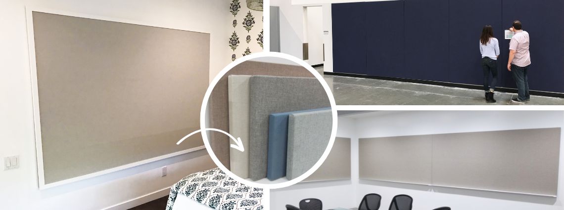 Custom fabric covered wall decor