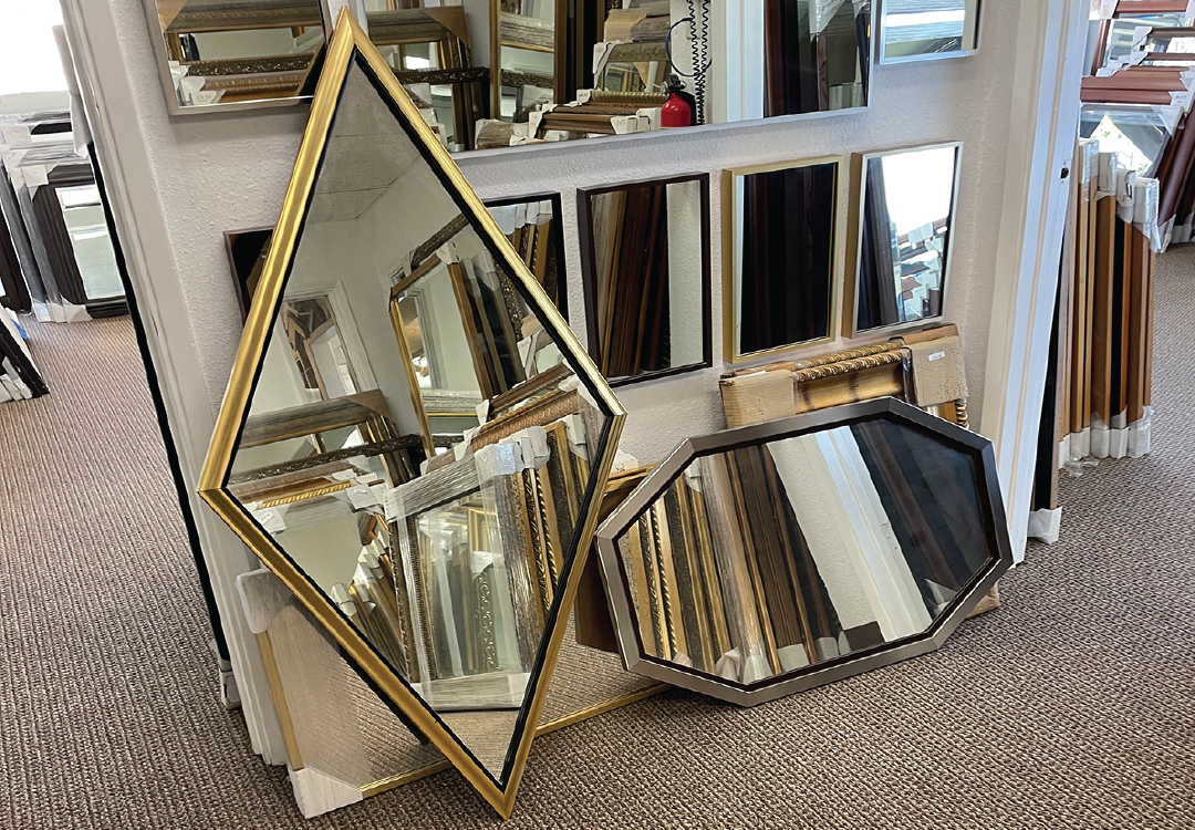 Special Format Custom Mirrors, special shape mirrors