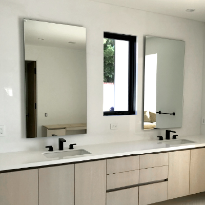 Custom Frameless Bathroom Mirrors