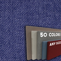 FW800-48 Violet Color Frameless Fabric Wrap Cork Bulletin Board - Classic Hook And Loop Velcro