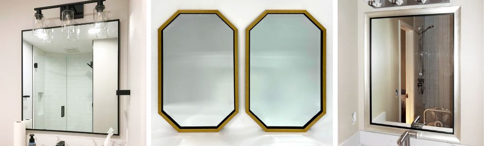 Custom Bathroom Mirrors - Hundreds Of Frame Styles guarantee safe delivery