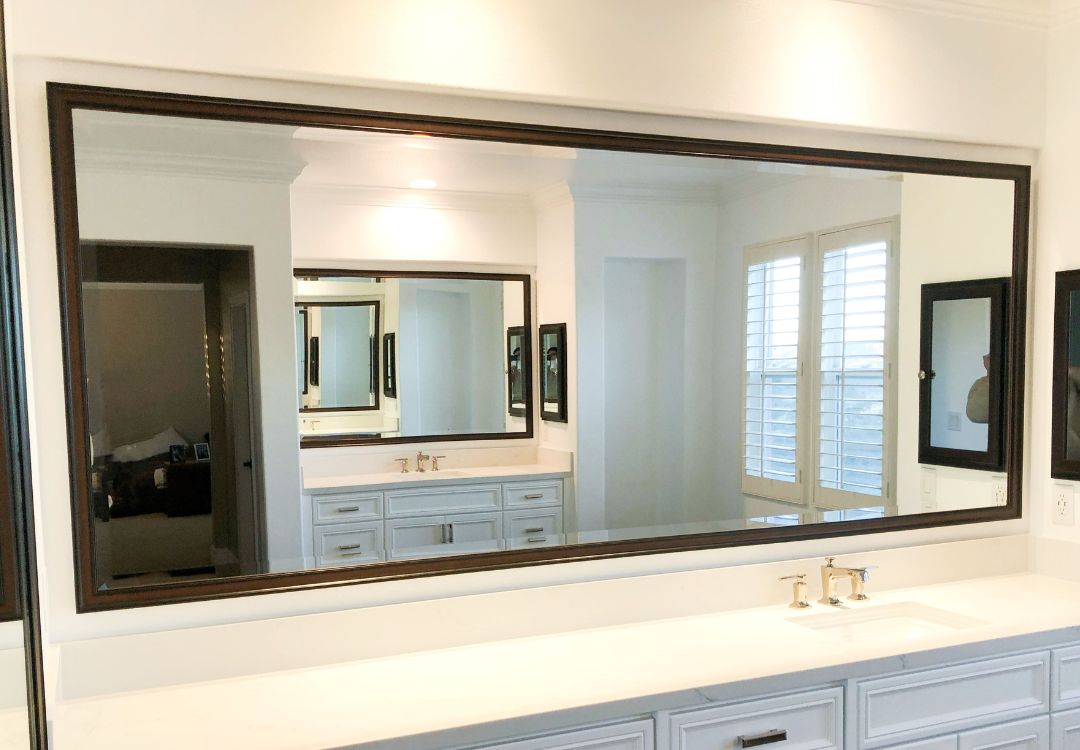 shop custom mirror options by width of frame