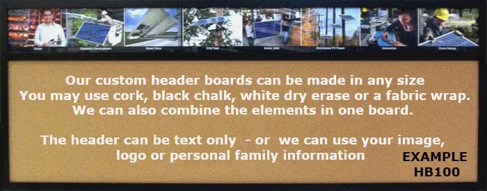 Every frame can make any style - select frame - then select type of wallboard -
chalkboard, cork board, combination board, whiteboard or fabric wrap corkboard