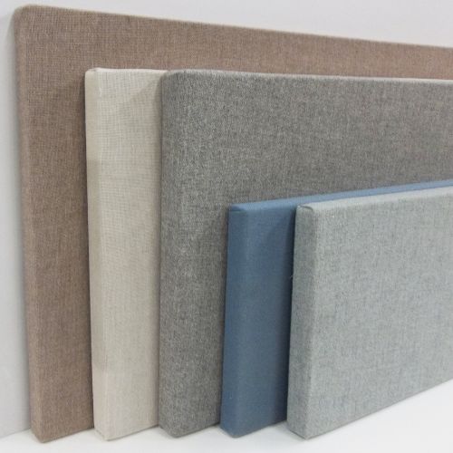 Creadt a custom frabic wrapped corkboard or wall panel - 12 x 12 inches to 5 feet x 12 feet - 50 fabric color options.