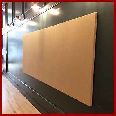 Large fabric wrapped wall panels - create one as large as 5 feet x 12 feet or several to cover a very large wall.  Made exactly to your size.