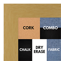 BB1045-4 Natural Clear Wide Custom Wall Board-Cork, Chalk, Dry Erase