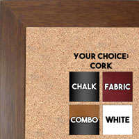 BB131-3 Light Walnut  Small To Medium Small To Medium Custom Cork Chalk or Dry Erase Board